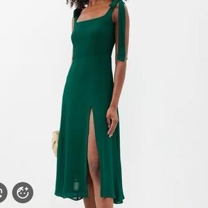 Reformation Emerald Green Midi Dress
